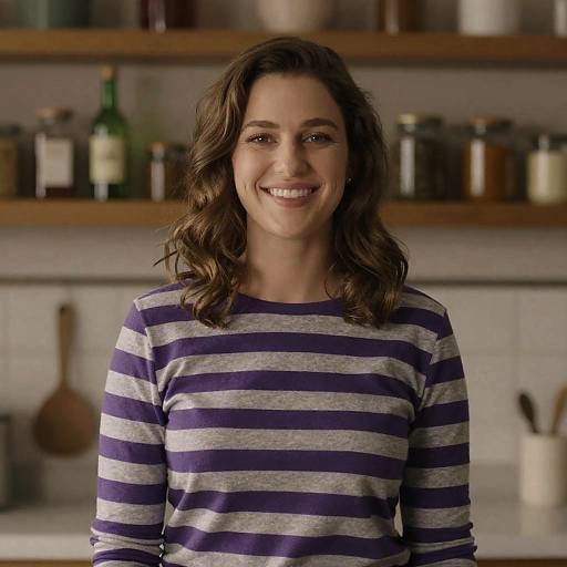 Warm Smiles in a Cozy Kitchen