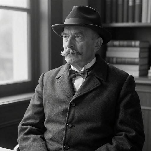 Serious Elderly Man in Timeless Style