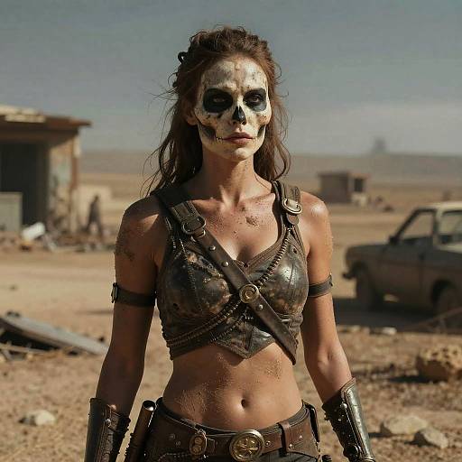 Epic Dystopian Mercenary Film Still