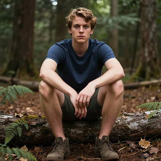 Photorealistic Jack-O Pose in Woods