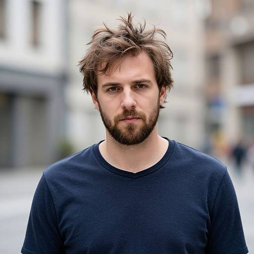 Confident European Man in Urban Setting