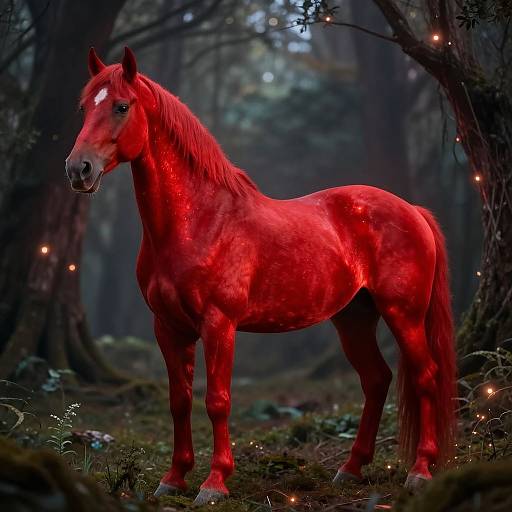 Beyonce on Majestic Red Horse