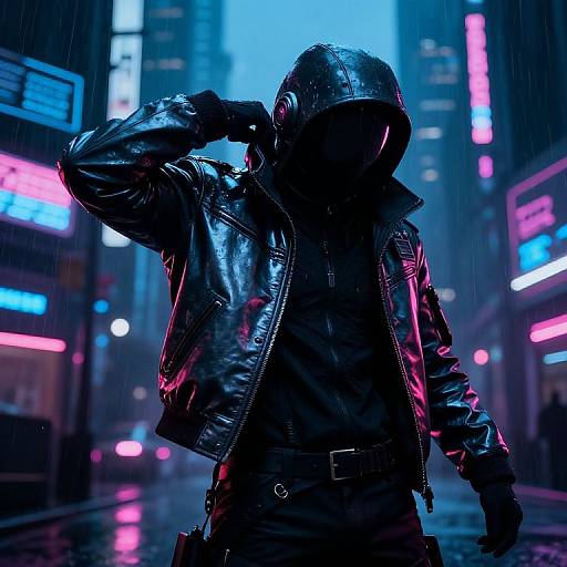 Cyberpunk Armor Removal Scene