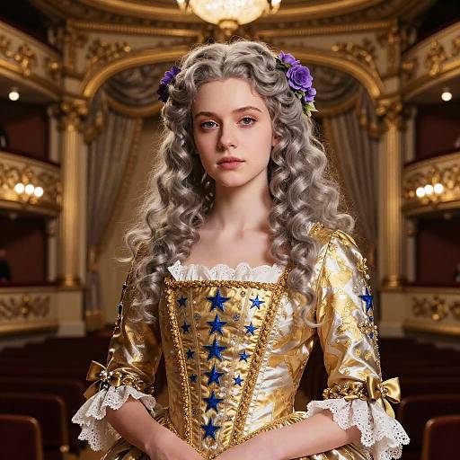 Realistic CGI 18th Century Woman Portrait