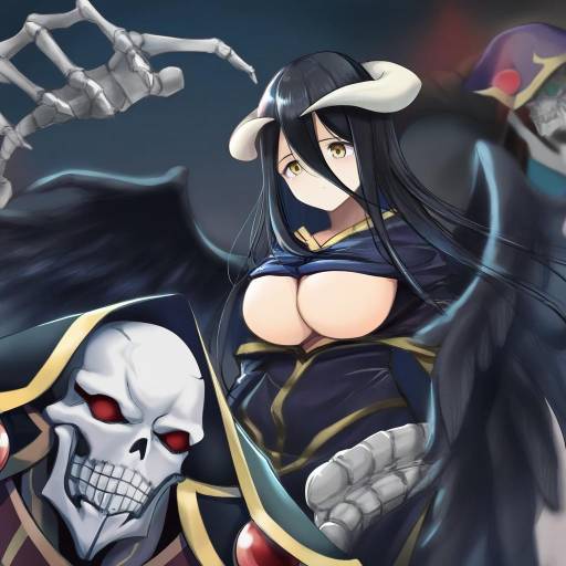 Illustration of Ainz ooal gown, overlord (maruyama) in the style of Yashin (yasinz)