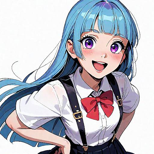 Kawaii Anime Girl in School Uniform