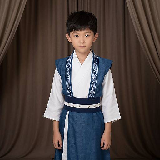 Boy in Traditional Shang Chi Costume