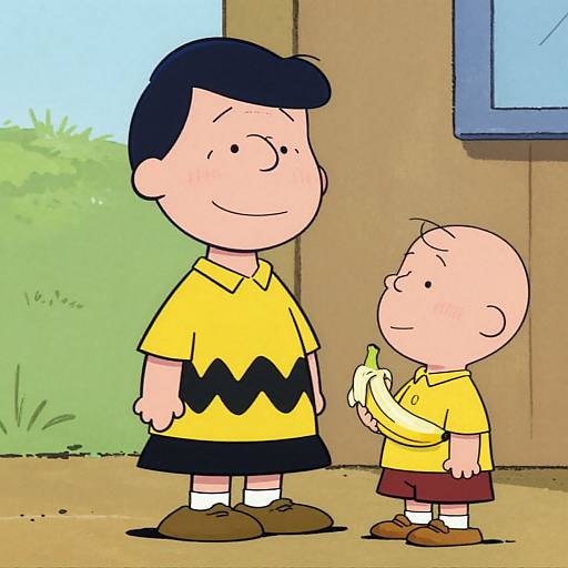 Young Boy Holding Banana