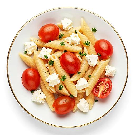 Vibrant Pasta Salad on Elegant Plate