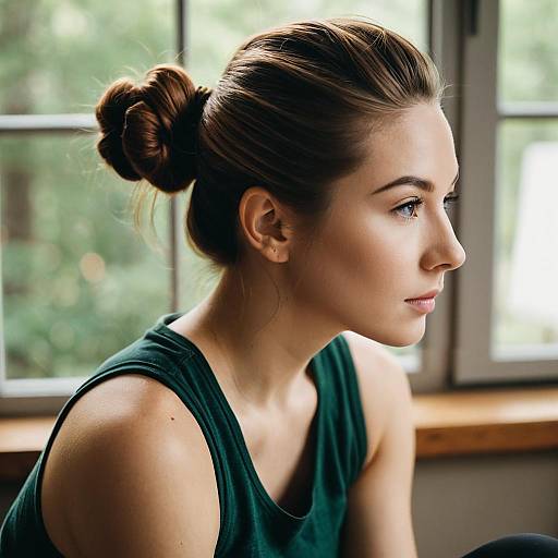 Soft-Focus Portrait of Young Woman