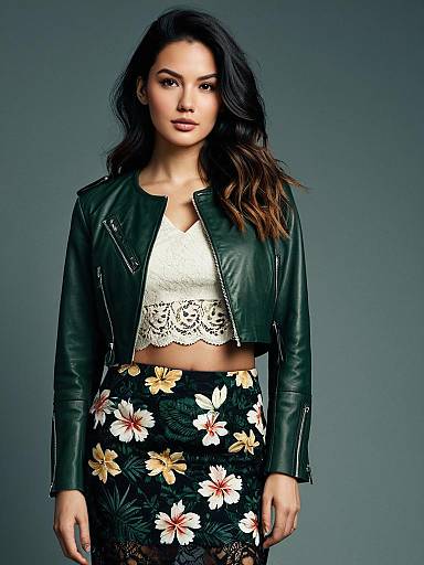 Edgy Chic Fashion Photography in Grey Studio