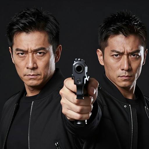 Intense Gunmen in Focused Standoff