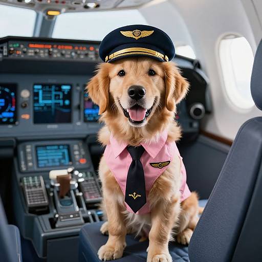 Six-Month-Old Golden Retriever Pilot