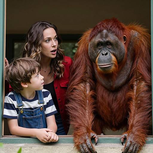Surprised Encounters by the Window