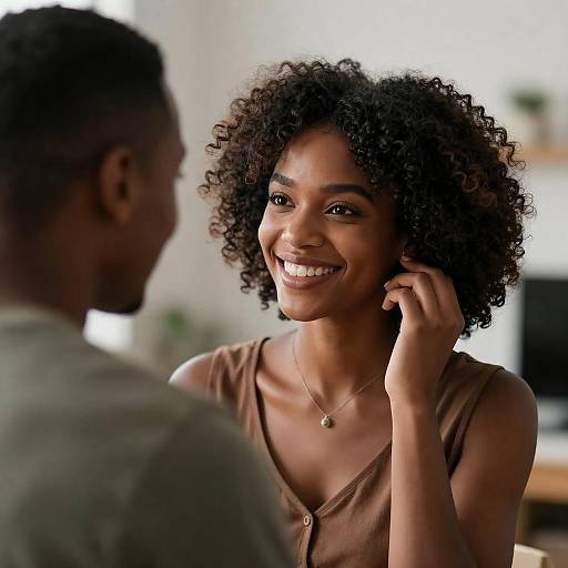 Joyful Moment Between Two Friends