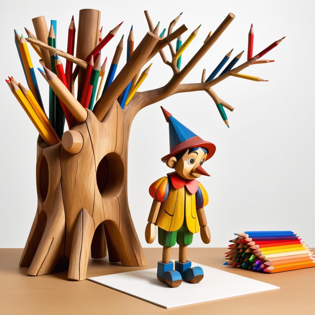 Whimsical Pinocchio at Art Exposition