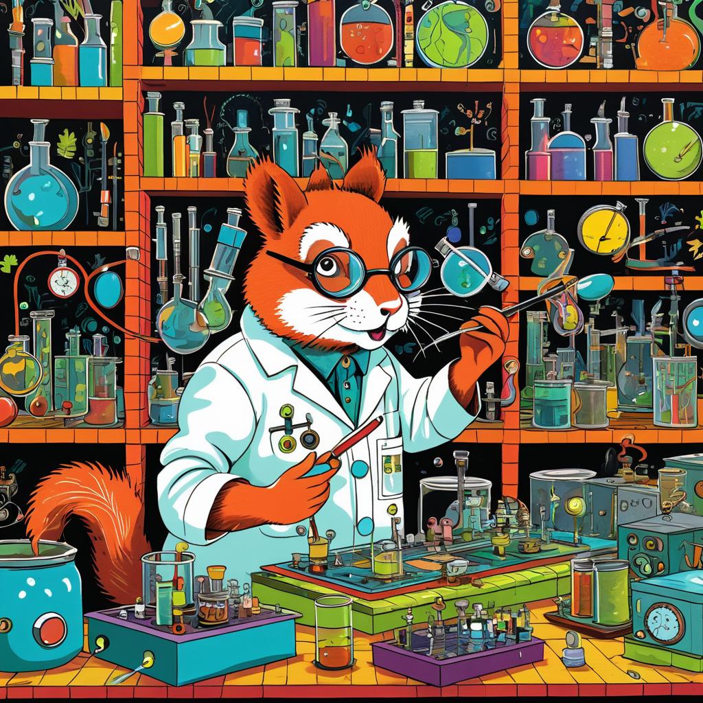 Squirrel Scientist's Quirky Laboratory Adventures