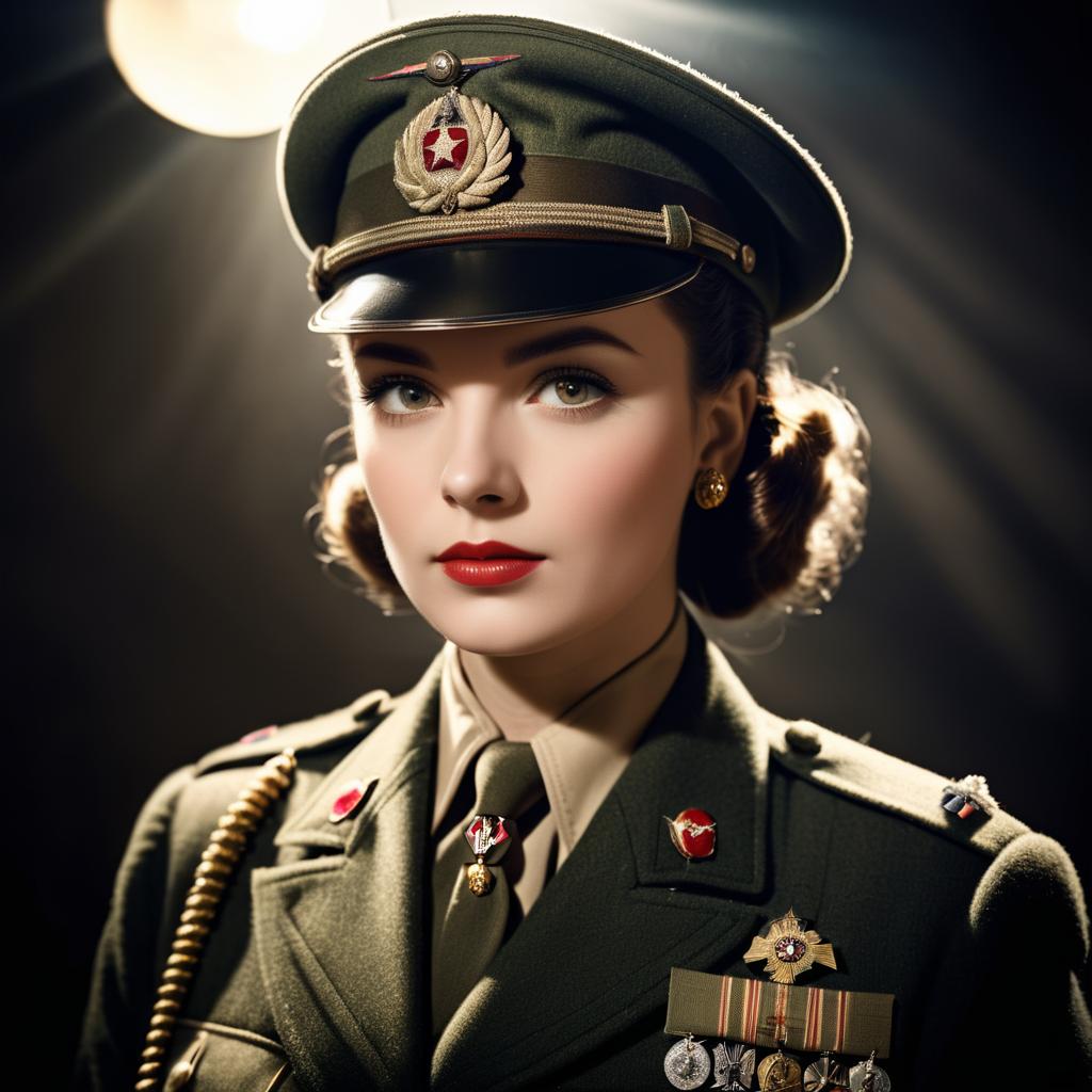 1940s Soldier Vintage Glamour Portrait