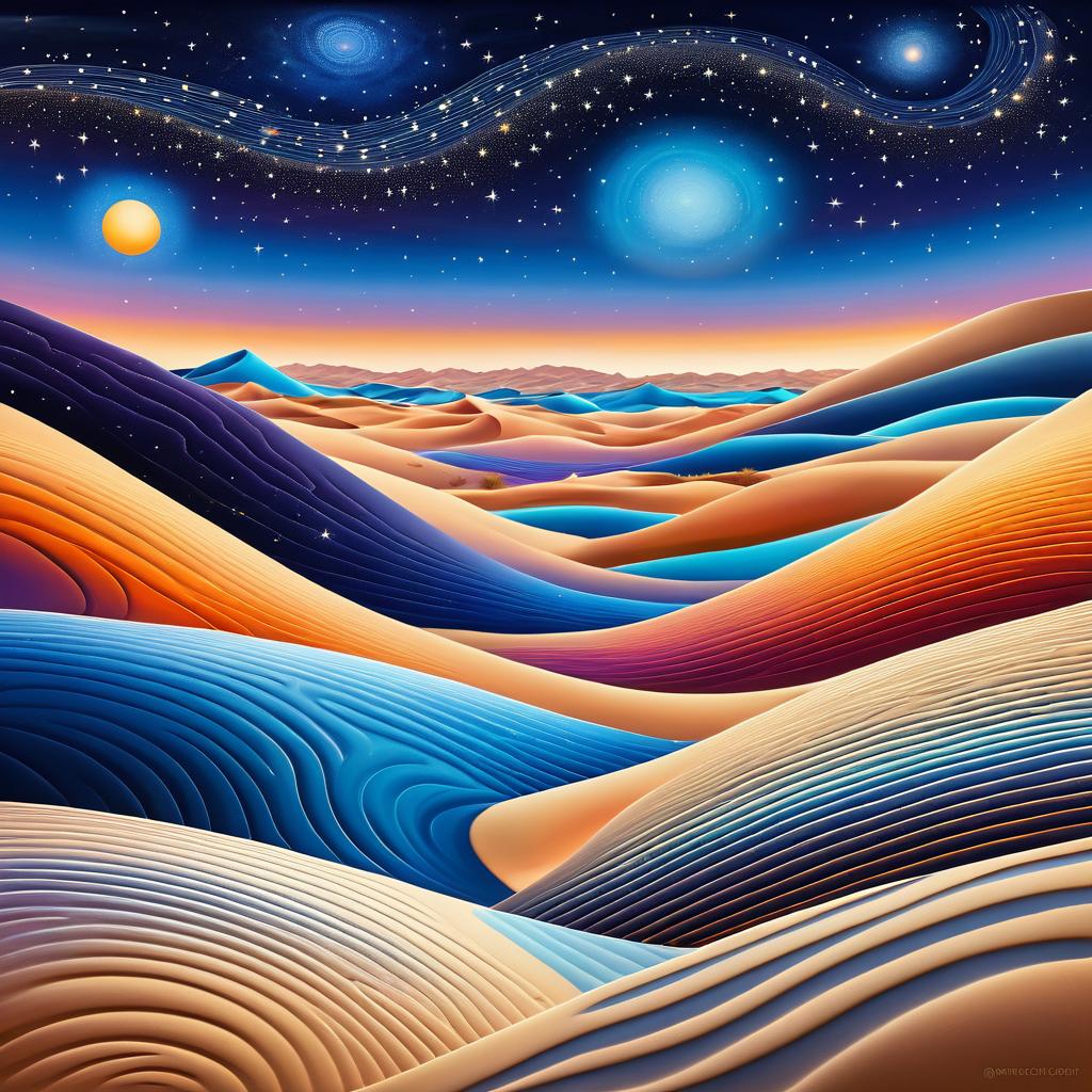 Cosmic Desert Inspired by O'Keeffe