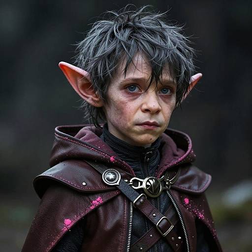 Cunning Male Goblin Rogue Portrait