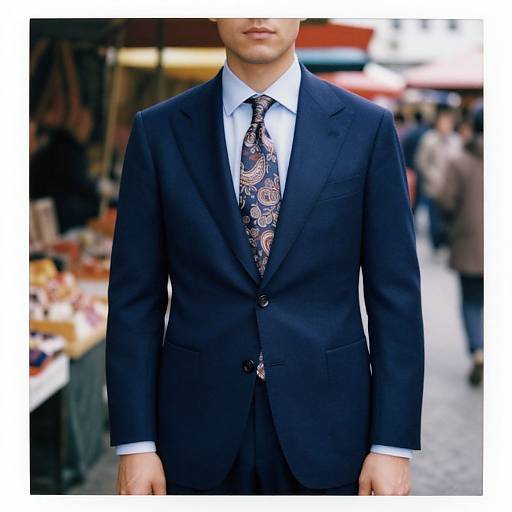 Sophisticated Man in Navy Suit