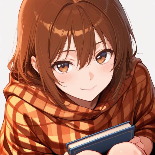 Freckled Girl with Book in Poncho Freckled Girl with Book in Poncho