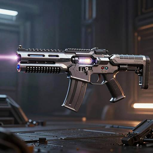 Futuristic Star Wars Blaster Rifle