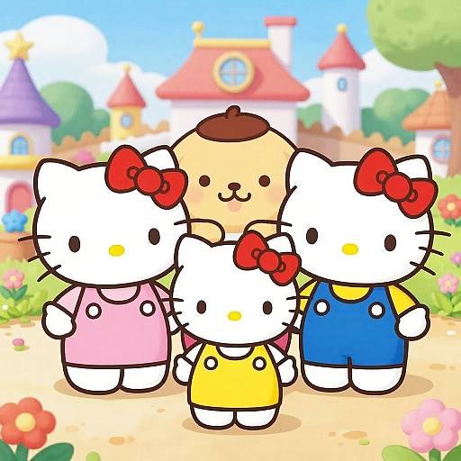 Sanrio-Inspired Fantasy Park Characters