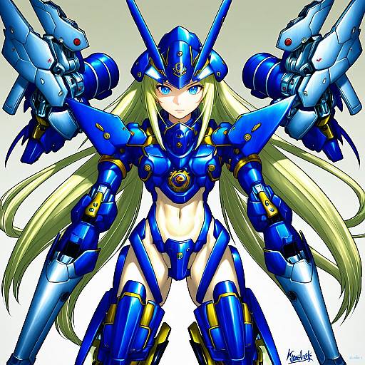 Illustration of Mu-12, blazblue in the style of Yuusuke-kun