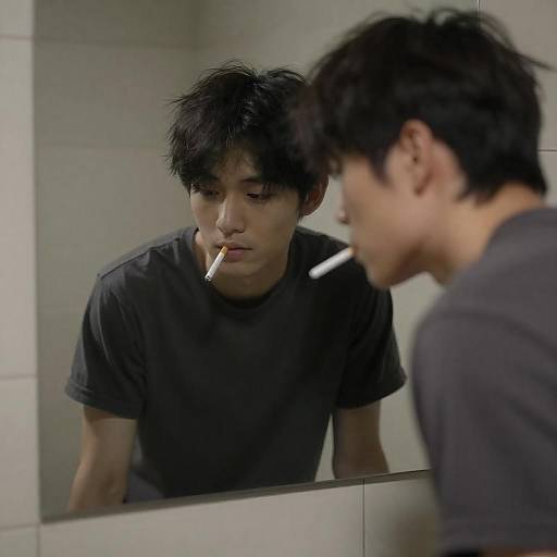 Contemplative Reflection of a Young Man