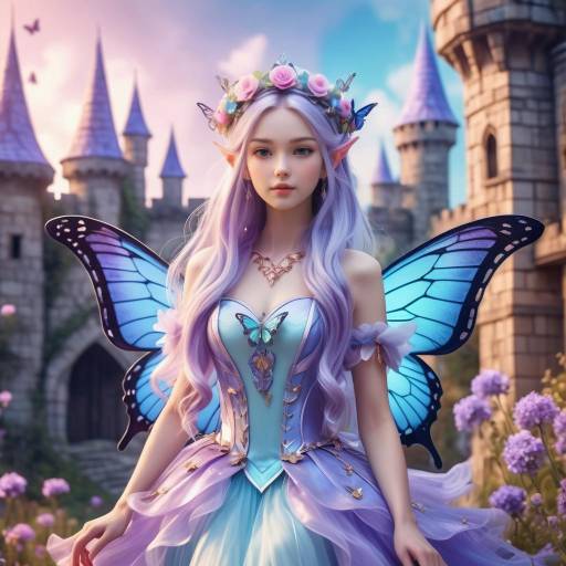 Enchanting Fairy Girl in Fantasy Realm
