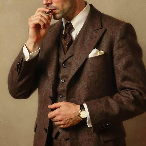 Painterly Realistic Portrait of Man