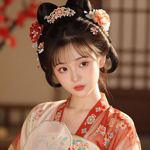 Vibrant Taiwanese Traditional Portrait