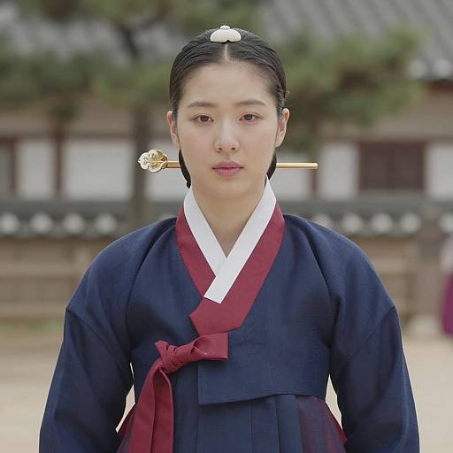 Elegant Goryeo Hanbok Fashion Portrait