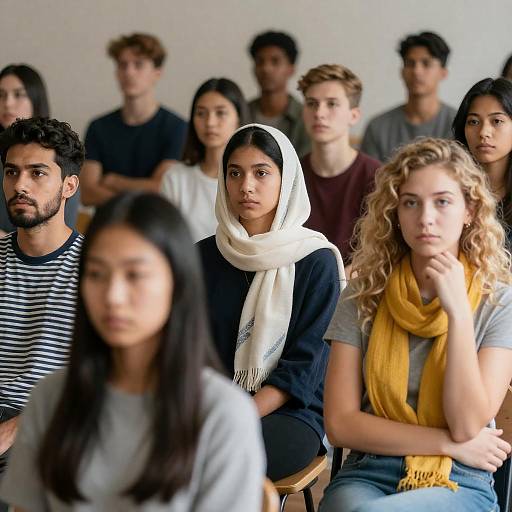 Diverse Group of Young Adults Portrait