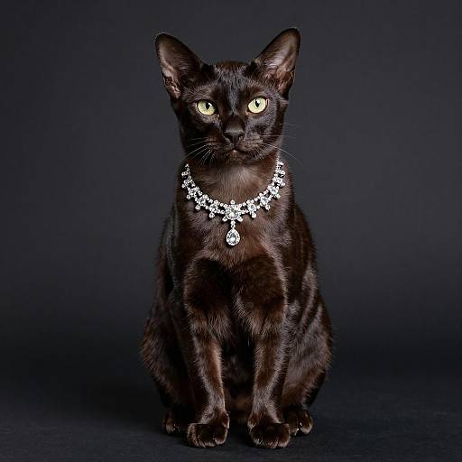 Glamorous Portrait of an Oriental Shorthair