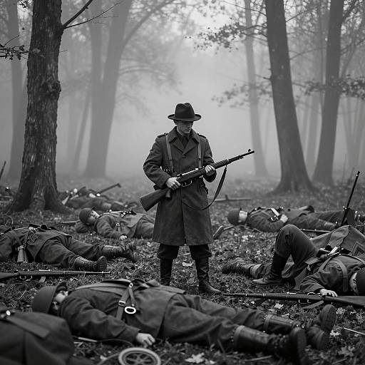 Misty Forest of Fallen Soldiers