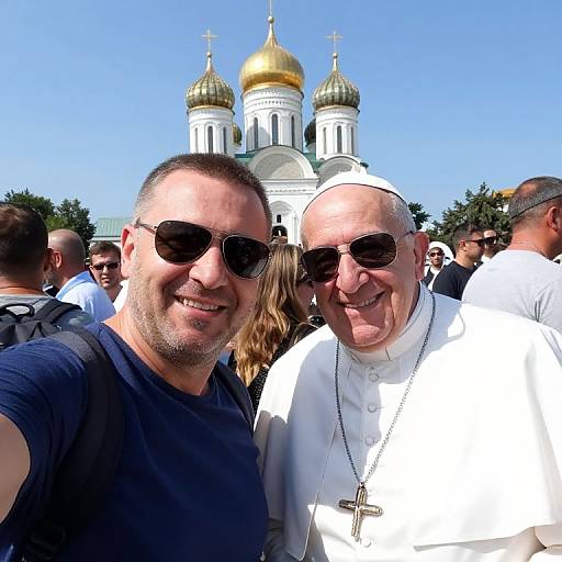 Orthodox Kirill and Pope Summer Selfie