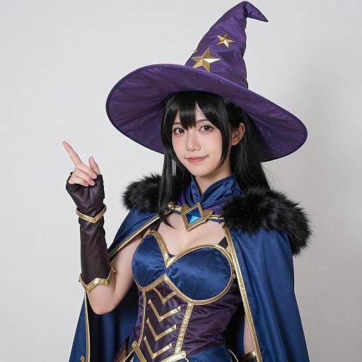 Asian Woman as Fantasy Witch Cosplayer