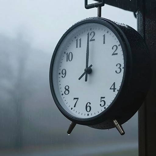 Raindrop on Timeless Clock Edge