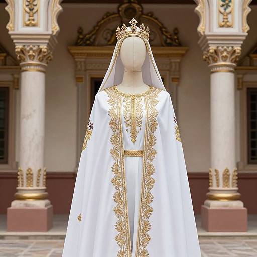 Regal Mannequin in Ornate Robe