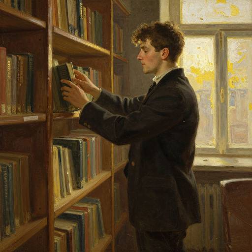 Attractive Librarian in Dusty Library