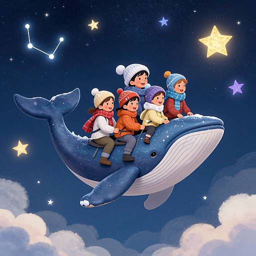 Children's Magical Winter Whale Ride