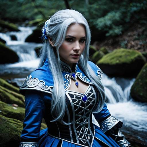 Dramatic Brook Cosplay with Blue Outfit