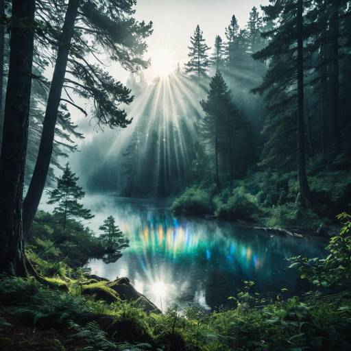 Mystical Forest and Sapphire Lake Logo