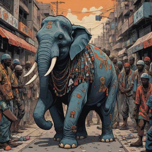 Dramatic Rebellion of Elephants in Manga