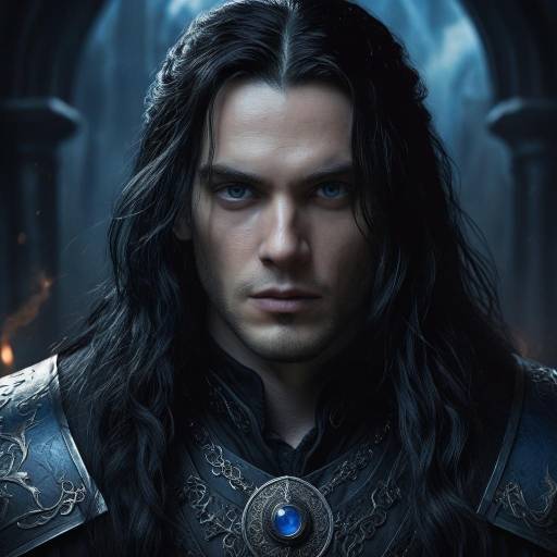 Dramatic Fantasy Portrait of a Brooding Man