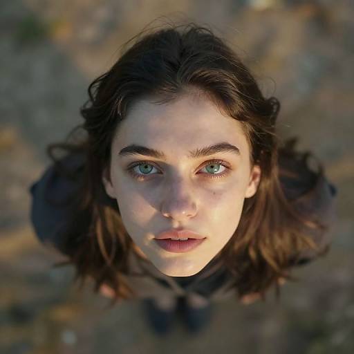 Enigmatic Portrait from Aerial View