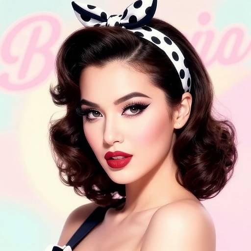 Glamorous Pinup Girl Digital Art