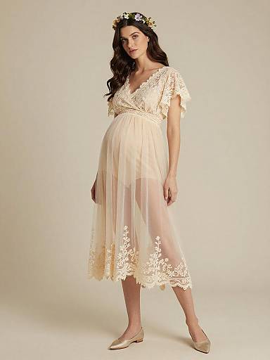 Ethereal Maternity Fairy Fashion Portrait